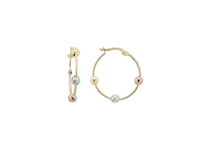 Three Tone Plated | Fashion Earrings